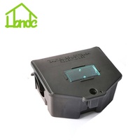 Station d'appât pour souris en plastique réutilisable et verrouillable avec clé, écologique, pour usage extérieur et intérieur, tueur de souris
