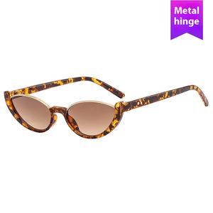 Lunettes de soleil pour femmes de la mode européenne et américaine Oeil de chat transfrontalier Demi-monture Internet Celebrity Inspired Style personnalisé - Product Image 5