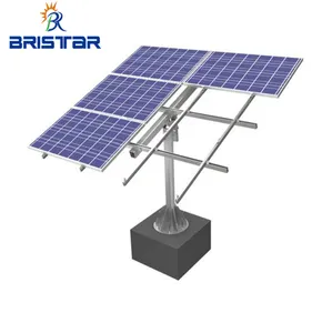 Bristar pv painel de chão galvanizado, quente, vara parafuso solar, pilha, sistema de raquete