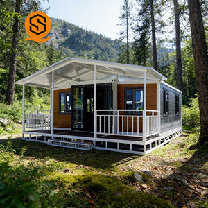 Maison Conteneur de Luxe Extensible 10/20/30/40 pieds Maison Modulaire Pliable Tiny House 3 4 Chambres Maison Préfabriquée Logement Résidentiel - Product Image 2