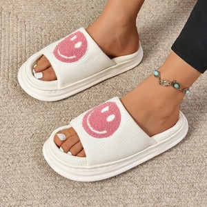 Nouveauté 2026 : Chaussons <span class=keywords><strong>Smiley</strong></span> unisexe pour couple, d'intérieur, mignons, à semelle épaisse, très populaires à l'international - Product Image 3