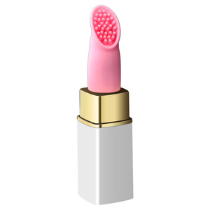 Lipstick <b>Mini</b> Vibrating Wand Pink White ABS Button Control Adult Stimulation Non Latex <b>Vibrators</b> - Product Image 3