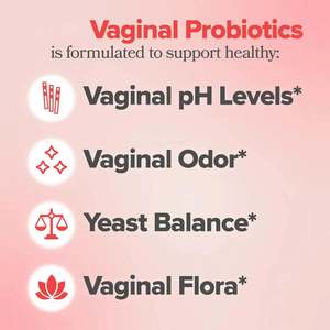 Probióticos vaginales para mujeres Equilibrio de pH con prebióticos y mezcla de probióticos Lactobacillus Flora 60 unidades - Product Image 4
