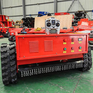 Tondeuse à <span class=keywords><strong>gazon</strong></span> à chenilles télécommandée pneumatique, moteur 16 CV 452cc, récupération de terrains en pente, coupe-herbe à essence, désherbeur - Product Image 5