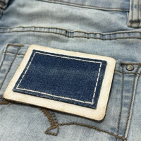 Étiquettes principales en similicuir écologique de haute qualité, gaufrées, imprimées, personnalisables, couleur et taille sur mesure pour vêtements