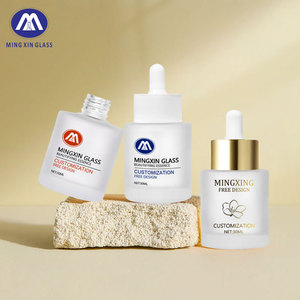 Cá nhân vòng mặt Huyết Thanh thủy tinh nặng Frosted 30ml <span class=keywords><strong>50</strong></span> <span class=keywords><strong>ml</strong></span> Huyết thanh tinh dầu thủy tinh nhỏ giọt chai Frosted - Product Image 1