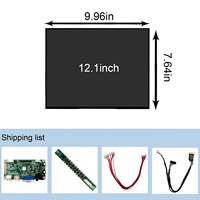 Écran LCD Vsdisplay 1024X768 300 Nits VS121GH-L01 12,1 pouces IPS avec entrées H/D VGA USB et cartes de circuits imprimés