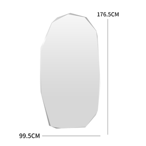 Vát cạnh không khung gương đầy đủ chiều dài tường gương không thường xuyên đầy đủ cơ thể gương - Product Image 5