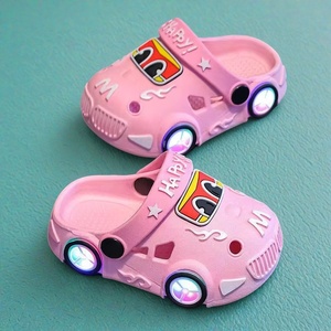 Nuove pantofole per bambini <span class=keywords><strong>con</strong></span> luce edizione auto dinosauro pantofole per ragazzi e ragazze Non Slip Beach Hole <span class=keywords><strong>scarpe</strong></span> - Product Image 3