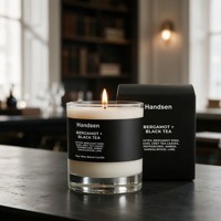 Contenants à bougies transparents 10oz en verre à fond épais vides, options d'étiquetage OEM/ODM et de conception de cartons pour les startups de parfums