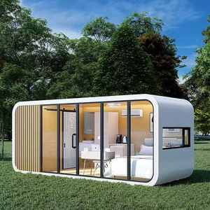 20 pies 40 pies al aire libre moderno Popular prefabricado pequeña cabina de trabajo móvil Oficina Pod Modular Apple cabina contenedor casa - Product Image 6