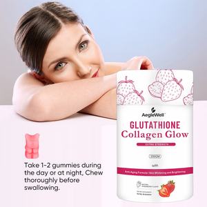 AegleWell Private Label Glutationa Colágeno Brilho Gomas Originais com Vitamina C,D,E,B6,B12 Gomas Complexas para Clareamento da Pele - Product Image 6