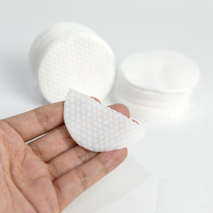 แผ่นสำลีกลมแบบใช้แล้วทิ้ง ผ้าเช็ดหน้าเพื่อการทำความสะอาดผิวอย่างมีประสิทธิภาพและล้างเครื่องสำอางและผิวที่เปียก - Product Image 4