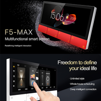 Panel de control de automatización del hogar inteligente F5 de 6 pulgadas, WiFi, Tuya, amplificador de música de 8 botones, pantalla táctil IPS, barra Android, Material de PVC