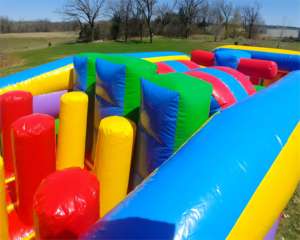 Prix <span class=keywords><strong>moins</strong></span> <span class=keywords><strong>cher</strong></span> commercial PVC 30ft jeu de parcours d'obstacles gonflable adulte personnaliser le parcours d'obstacles Orange de saut à vendre - Product Image 5