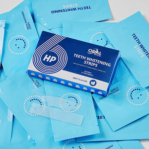 닥터 덴트 6% 과산화수소 민트 맛 치아 미백 스트립 28 전문 고급 치아 미백 스트립 가정 사용 - Product Image 2