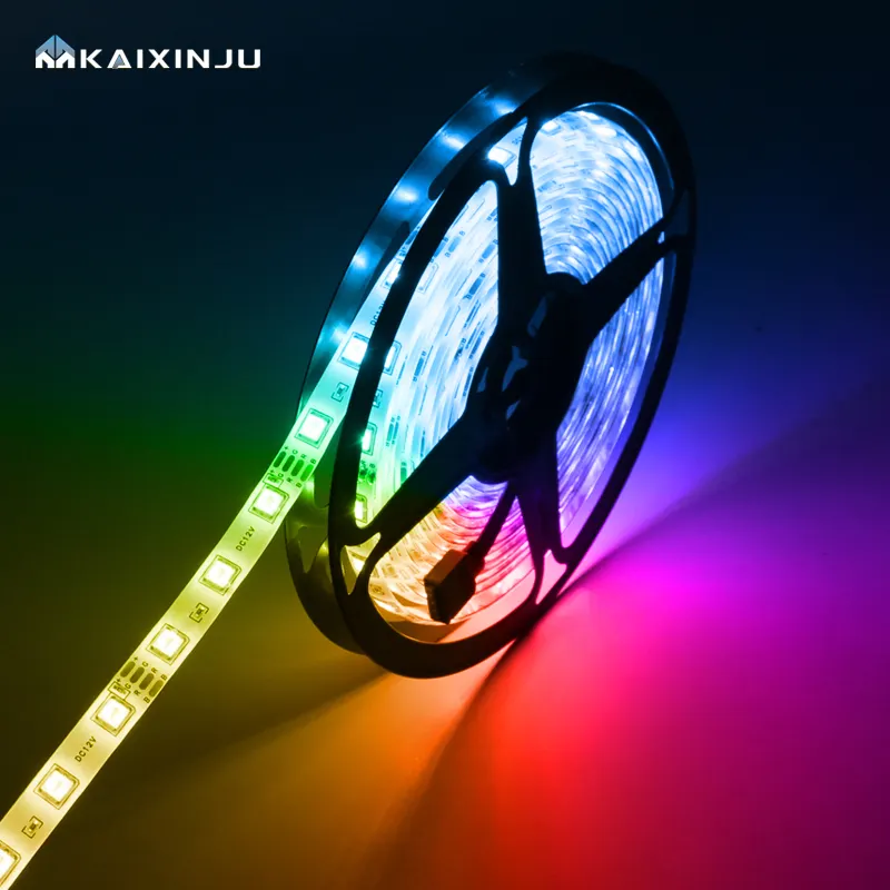 ขายร้อน 5M Dc12v smd 5050 ไฟ led RGB 24Key IR รีโมทคอนโทรลอะแดปเตอร์ใหม่ชุด/ชุด smd 2835 ไฟ led strip