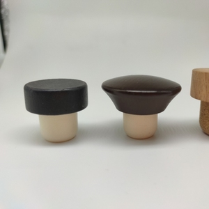 Chai thủy tinh cap và polymer Stopper bằng gỗ t hình dạng nút chai Stopper tùy chỉnh chai rượu vang bằng gỗ nút chai cho chai - Product Image 4