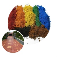 Brique de couleur avec asphalte de couleur jaune fer avec poudre jaune béton perméable norme nationale crier lumineux