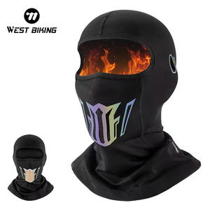 WEST BIKING – Protection contre le <span class=keywords><strong>froid</strong></span> pour l'hiver, polaire chaude et à haute élasticité, <span class=keywords><strong>masque</strong></span> de cyclisme confortable et doux qui évacue l'humidité - Product Image 1