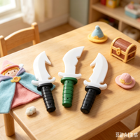 Couteau Jouet Lumineux Clignotant avec Son et LED, Épée de Pirate Luminescente pour Enfants, Idéal pour Fêtes, Cosplay et Jeu de Rôle