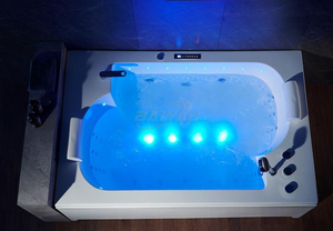 อ่างอาบน้ำวนอะคริลิกทันสมัย พร้อมระบบพ่นลมและน้ำ ดีไซน์ตามหลักสรีรศาสตร์เพื่อการผ่อนคลายทั่วร่างกาย ขายดี - Product Image 6