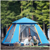 Tente de camping familiale de luxe, grande, imperméable, automatique, facile à installer, pour 4 personnes, pliable, pour le camping en plein air et la plage