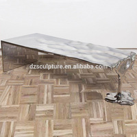 Abstrakte Kunst Einfache Sofa Ecke Schlafzimmer Nachttisch Möbel Edelstahl Metall Tee tisch