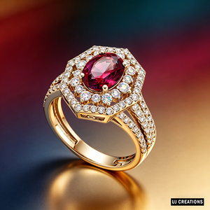 Bague de mariage personnalisée en or massif S925/10K/14K/18K, plaquée or 14 carats, avec pierre précieuse ovale en zircon cultivé en laboratoire, certifiée IGI, taille brillant - Product Image 4