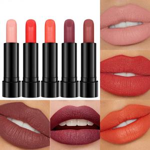 POPFEEL Lápiz Labial/Bálsamo Labial Mate Hidratante Estilo Niña, Color Té con Leche/Pasta de Frijol/<span class=keywords><strong>Tomate</strong></span> Maduro, 3G, Natural 3D - Product Image 2