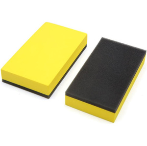 Accessoires de cuisine, éponges noires, tampons à récurer avec éponge de nettoyage jaune, produits d'éponges de cuisine à usage quotidien - Product Image 2