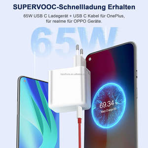 Para Oneplus 65W Warp Charger Super Fast Charging 65W Tipo C Adaptador de corriente Tipo C Cable para <span class=keywords><strong>One</strong></span> <span class=keywords><strong>Plus</strong></span> 1 + 9 <span class=keywords><strong>Pro</strong></span> 9R <span class=keywords><strong>8</strong></span> 8T Nord N100 - Product Image 2