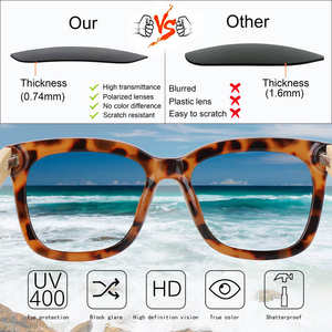 แว่นกันแดดไม้ OEM ปี 2026 เลนส์โพลาไรซ์ ทรงโอเวอร์ไซส์ สำหรับผู้หญิง ทำจากไม้ไผ่ ขายส่ง แฟชั่นผู้ชาย แว่นกันแดดไม้แบบกำหนดเอง - Product Image 5