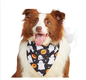 Grosir Bandana hewan peliharaan Halloween aksesori kostum syal segitiga kucing Bib anjing - Product Image 5