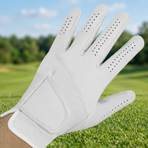 Mens Lambskin Golf <b>Glove</b> Left Hand Genuine Leather Anti Slip Breathable Outdoor Training Professional Soft <b>Grip</b> - Product Image 3