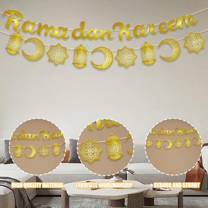 <span class=keywords><strong>Nile</strong></span> giá bán buôn hồi giáo Vàng hành tây biểu ngữ long lanh ramadan thẻ giấy Vòng Hoa Cờ EID mubarak treo trang trí - Product Image 4