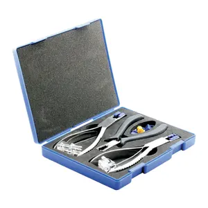 Kits de herramientas de equipo de laboratorio óptico, Juego de alicates de silueta de gafas profesionales para gafas con montura sin montura