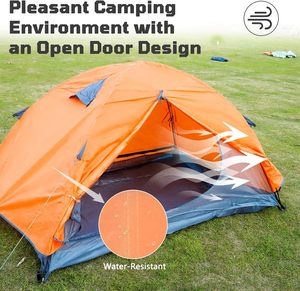 เต็นท์แคมป์ปิ้ง 2 คน กันน้ำ พกพาสะดวก กางได้ใน 1 นาที เต็นท์น้ำหนักเบา เหมาะสำหรับตั้งแคมป์ชายหาด - Product Image 5
