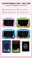 Tablette d'écriture LCD Premium avec batterie personnalisable, écran 8,5 pouces, idéale pour les souvenirs de musée, les magasins, avec trou pour cordon anti-perte
