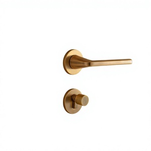 Nordischer Stil Blau-Bronze Gelb-Bronze Schlüsselbetätigter Geräuschloser Geteilter Magnetischer Türgriff für Moderne Schlafzimmertüren - Product Image 1