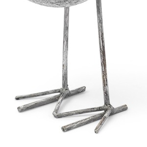 HMS 7 \ "Off-White resina metallo beccaccino uccello da tavolo scultura artigianale in ottone alluminio Art ornamenti ufficio matrimonio Halloween - Product Image 5