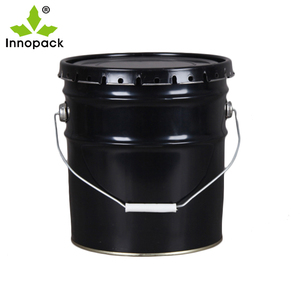 <span class=keywords><strong>10</strong></span> <span class=keywords><strong>litres</strong></span> métal étain acier fer blanc peinture peut seau noir pour emballage capacité baril en métal - Product Image 1