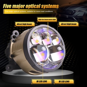 Sanvi Factory Price B5 3 Inch Blue Bi LED Projector Lens Headlight Auto Lights 12V Auto Lighting System 6000K Headlight Upgrade - Product Image 2