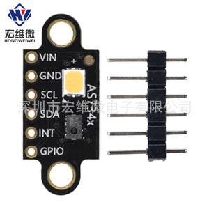 HONGWEIWEI GYAS7341 โมดูลเซ็นเซอร์สเปกตรัม 6.3V-50V การวัดความสว่างอุณหภูมิสีความแม่นยำสูง - Product Image 4