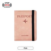 JUSTOP Ensemble de voyage de luxe en cuir personnalisé avec porte-cartes RFID et étiquettes de bagages pour la famille