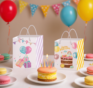 Borsa Regalo Serie Macaron Mi House Market 44x31x12cm Confezione Regalo in Carta alla Moda - Product Image 2