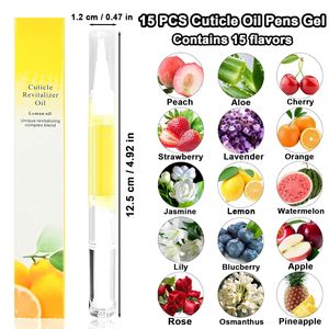 Plumas de cutículas de aceite de uñas para uñas húmedas y tratamiento 15 fragancia de plantas de frutas pluma de aceite de reparación de cutículas para el cuidado de las uñas - Product Image 4