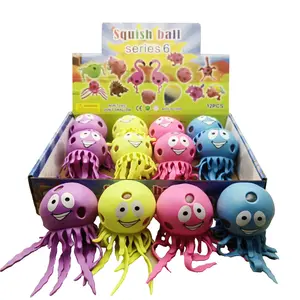 तनाव से राहत के लिए Octopu अंगूर गेंद खिलौना वयस्क बच्चों Kawaii स्क्विशी गेंदों नवीनता मजेदार विरोधी मुश्किल निचोड़ खिलौने मजेदार विरोधी मुश्किल