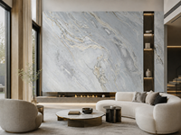 Dalles de marbre bleu Fendi avec veinage bleu pour vanités de salle de bain, lavabos en pierre, revêtements de sol de hall, escaliers, îlots de cuisine