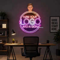 Dropshipping Enseigne néon LED 'It's a Vibe' avec télécommande, Décoration murale pour bureau, chambre, salon, Enseigne personnalisée en PVC